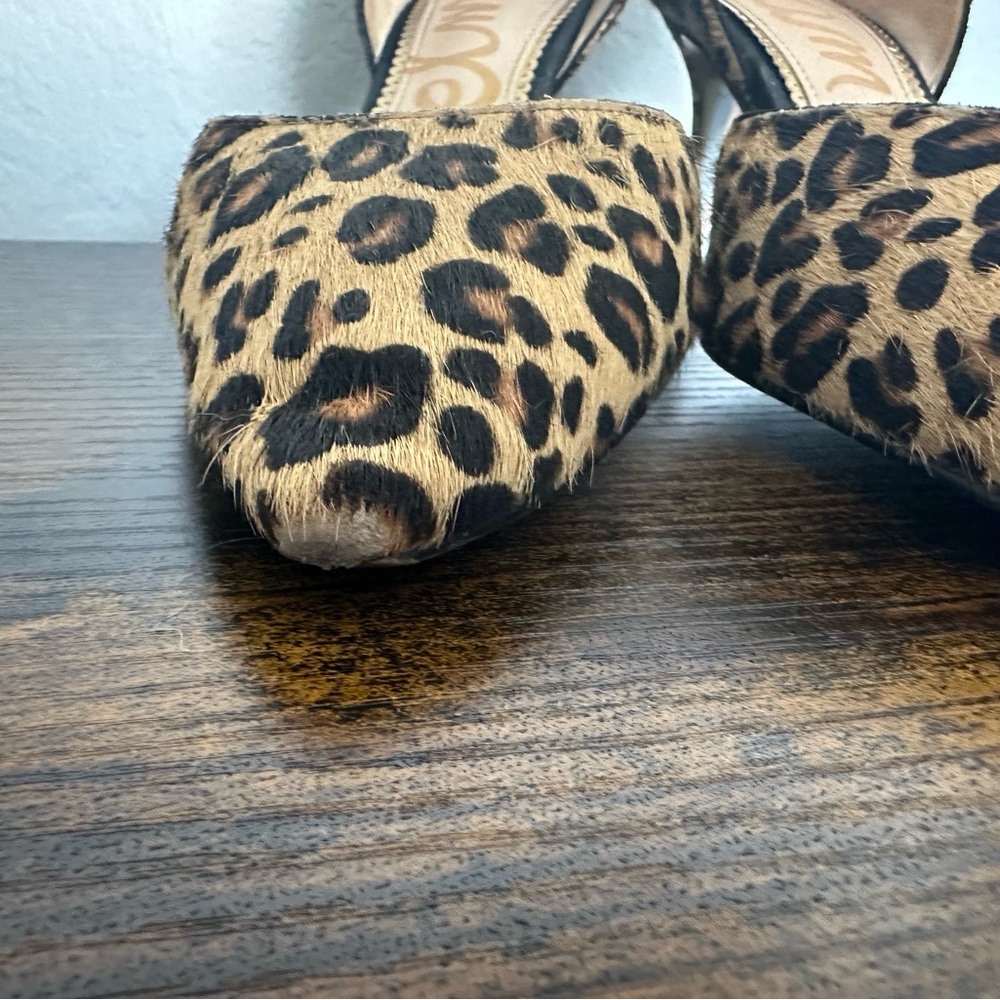 Sam Edelman Jaina Leopard Print Heels 8.5 - Picture 7 of 8